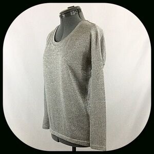 TOPSHOP💕SILVER Metallic Thred Sweater💕